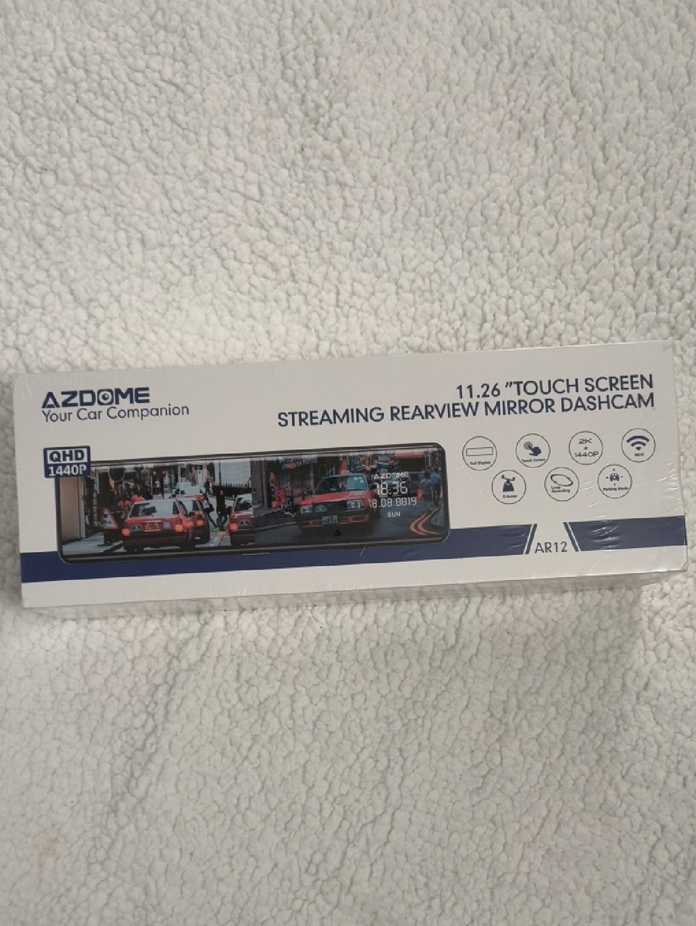 AZDOME Mirror Dash Cam 11.26” 2K Touch Screen WiFi New